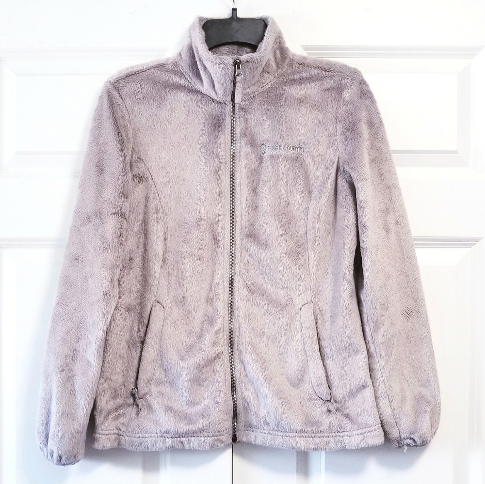Free Country Faux Fur Soft Lightweight Zip Jacket